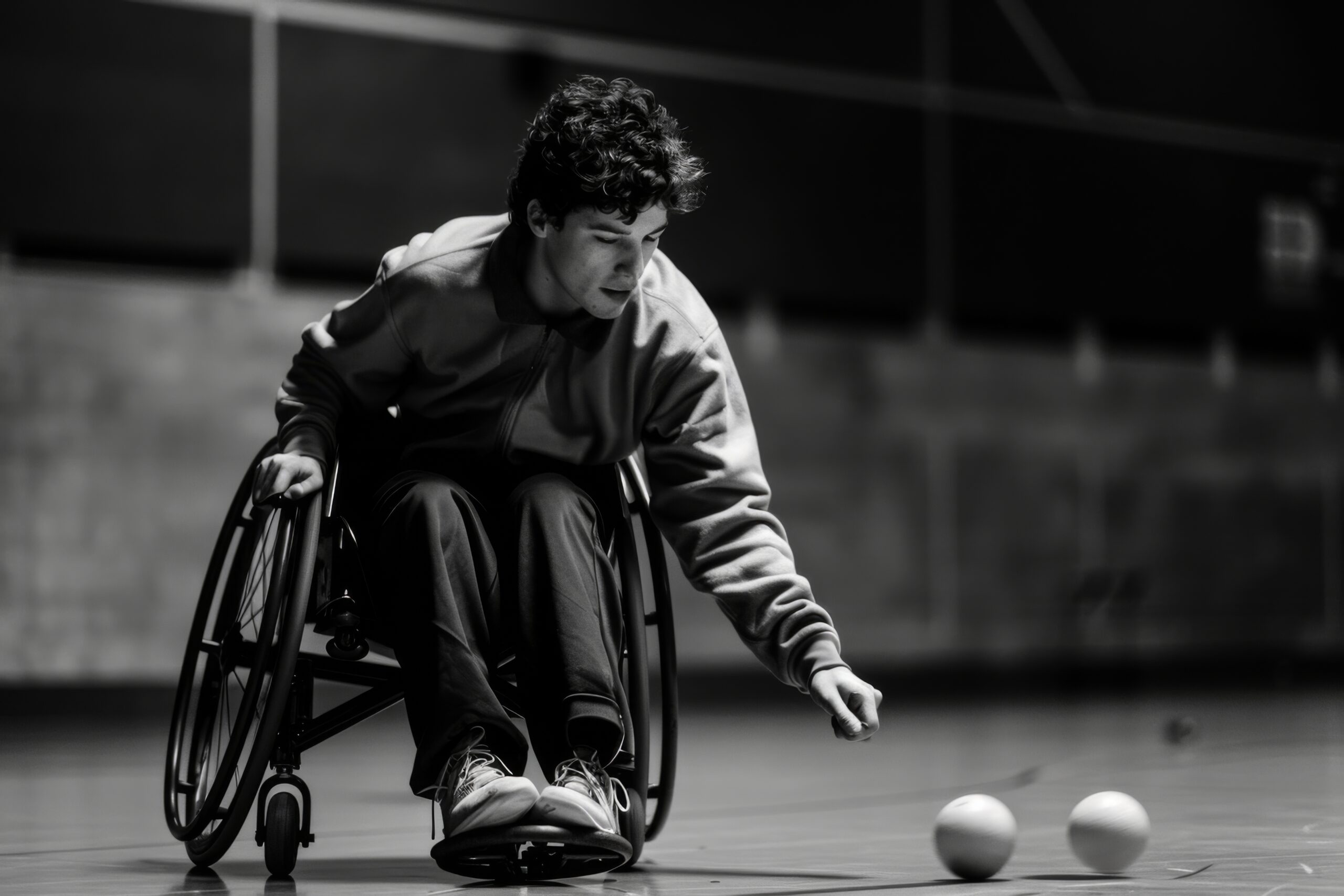 black-white-portrait-athlete-competing-paralympics-championship-games